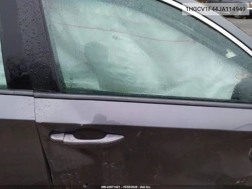 1HGCV1F44JA114949 2018 Honda Accord Ex