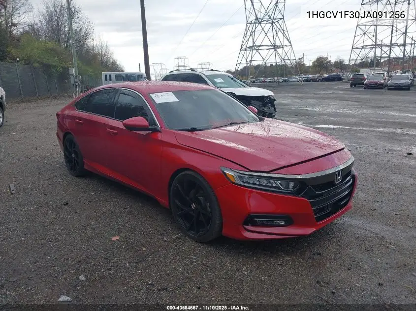 1HGCV1F30JA091256 2018 Honda Accord Sport