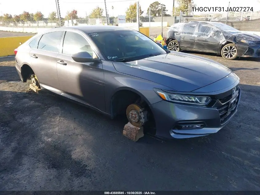 1HGCV1F31JA027274 2018 Honda Accord Sport