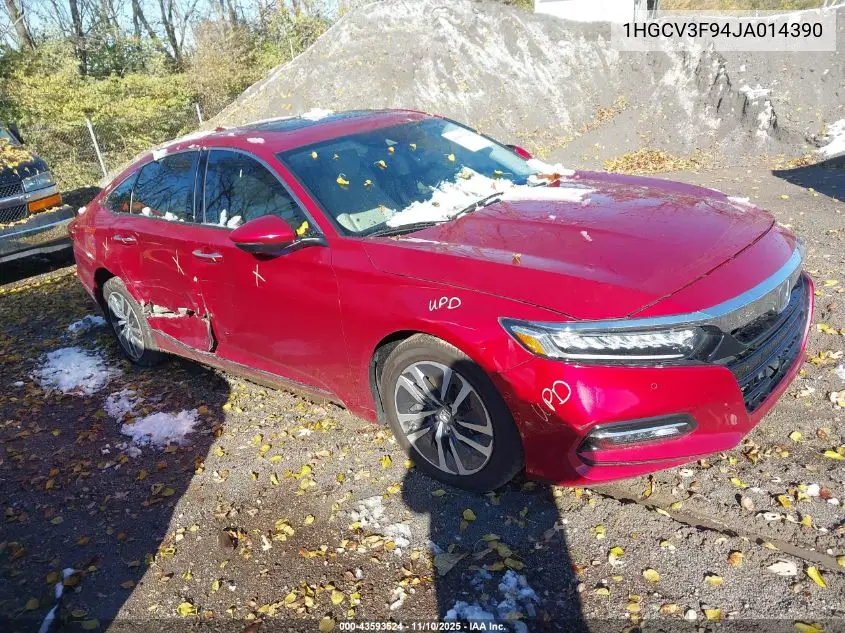 1HGCV3F94JA014390 2018 Honda Accord Hybrid Touring