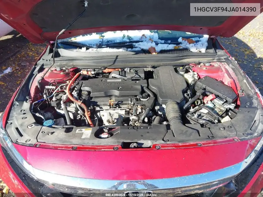 1HGCV3F94JA014390 2018 Honda Accord Hybrid Touring