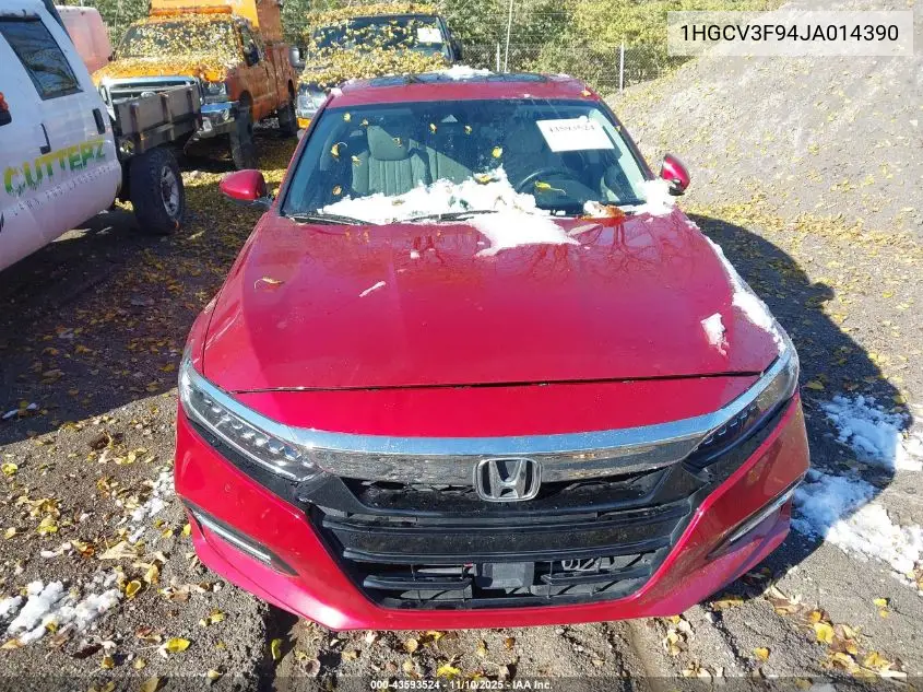 1HGCV3F94JA014390 2018 Honda Accord Hybrid Touring