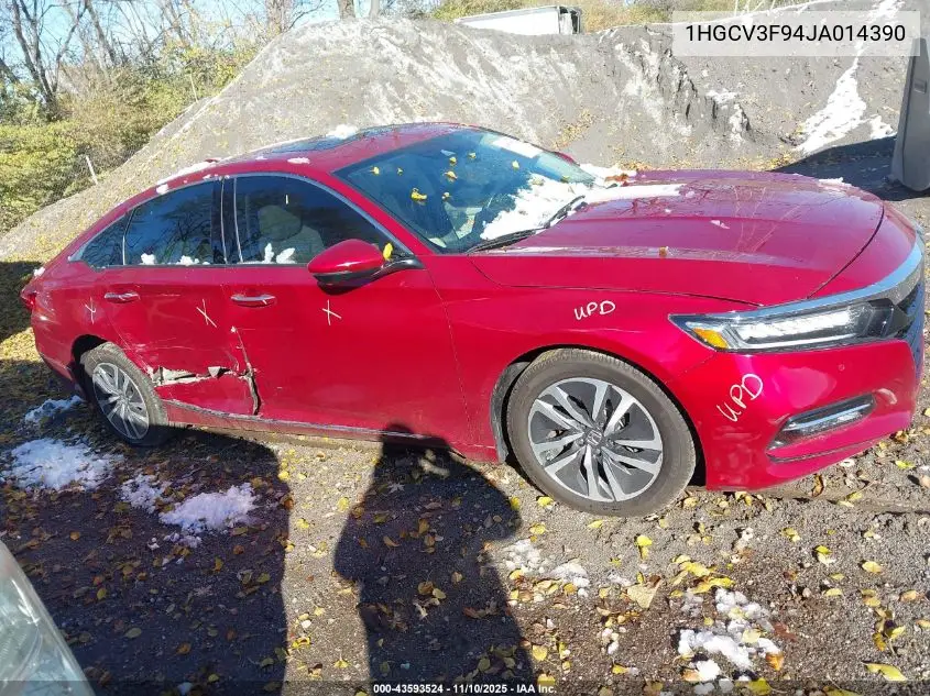1HGCV3F94JA014390 2018 Honda Accord Hybrid Touring