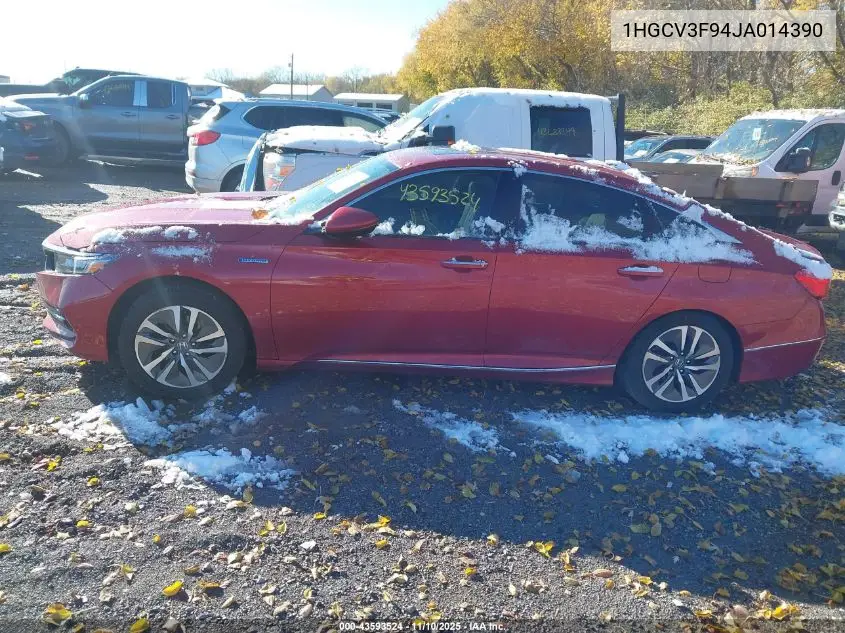 1HGCV3F94JA014390 2018 Honda Accord Hybrid Touring