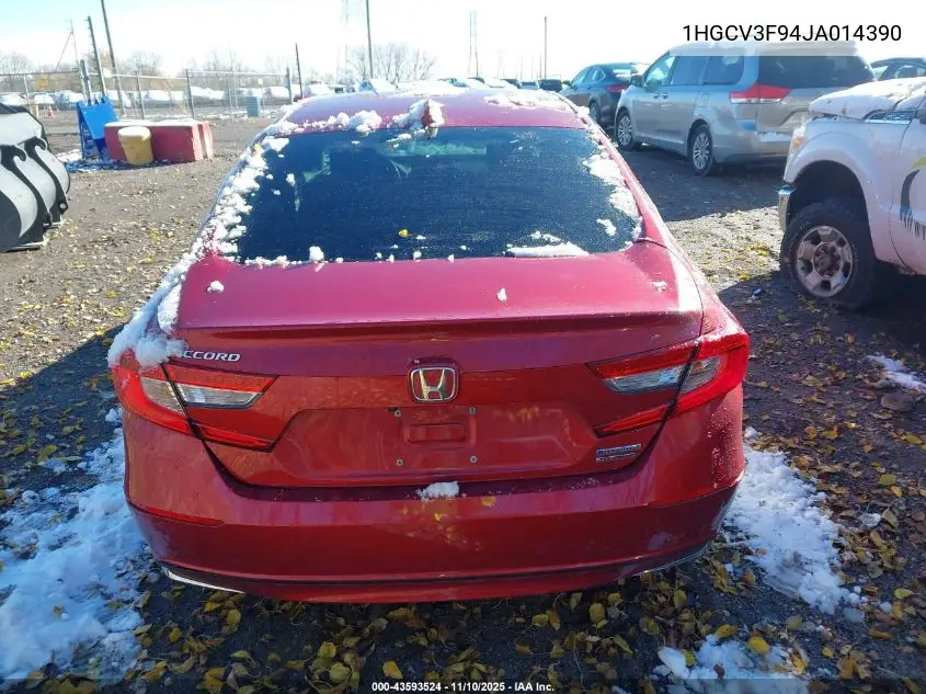1HGCV3F94JA014390 2018 Honda Accord Hybrid Touring