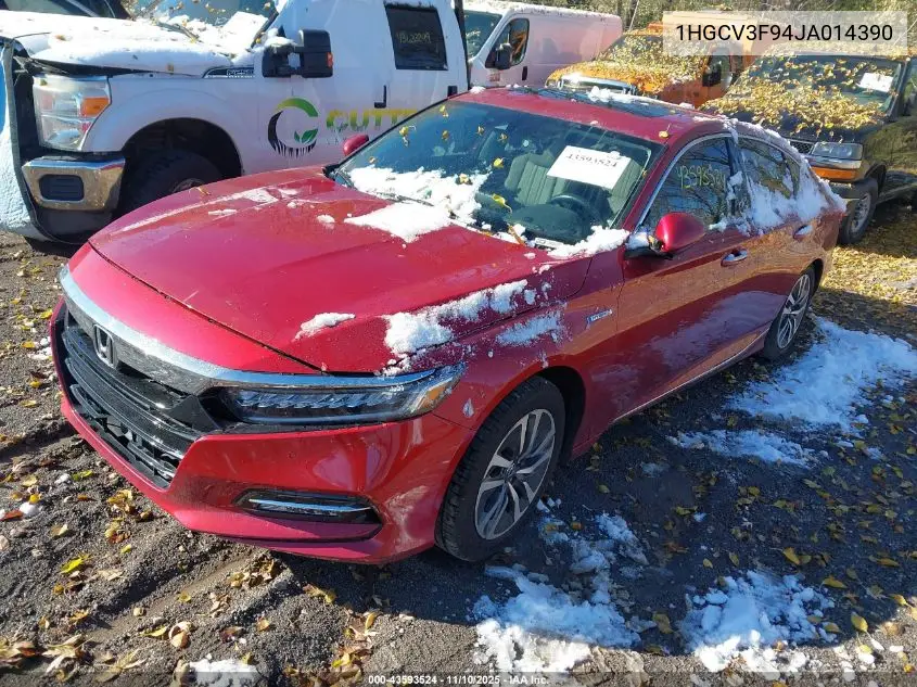 1HGCV3F94JA014390 2018 Honda Accord Hybrid Touring