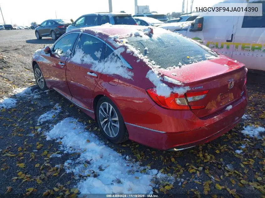1HGCV3F94JA014390 2018 Honda Accord Hybrid Touring