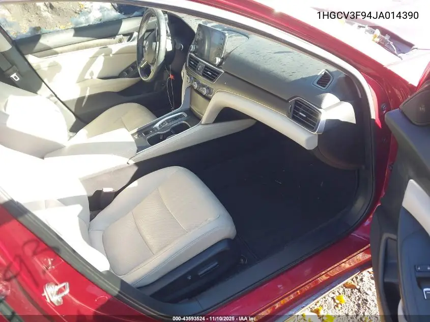 1HGCV3F94JA014390 2018 Honda Accord Hybrid Touring