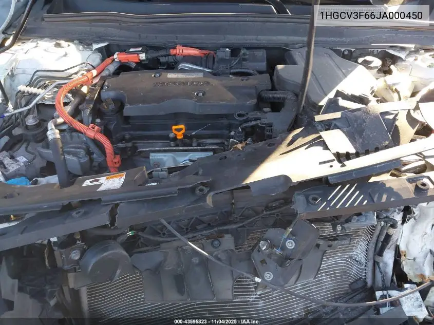 1HGCV3F66JA000450 2018 Honda Accord Hybrid Ex-L