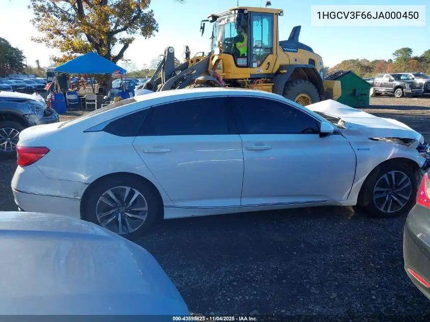 1HGCV3F66JA000450 2018 Honda Accord Hybrid Ex-L
