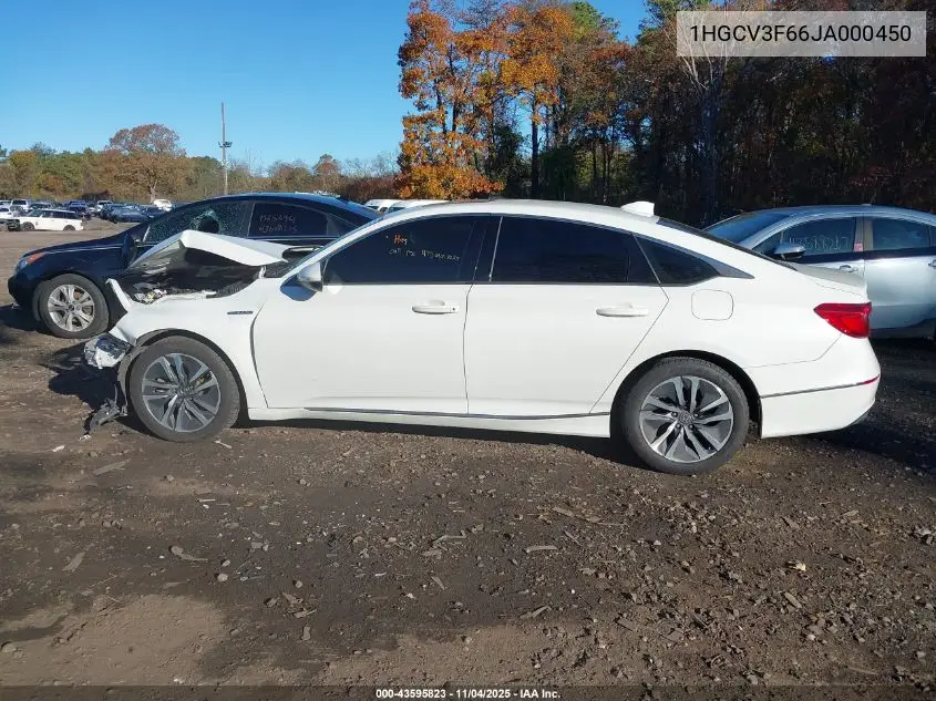 1HGCV3F66JA000450 2018 Honda Accord Hybrid Ex-L