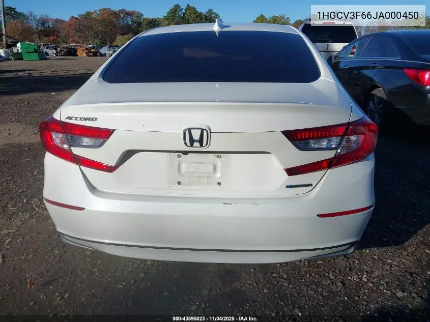 1HGCV3F66JA000450 2018 Honda Accord Hybrid Ex-L