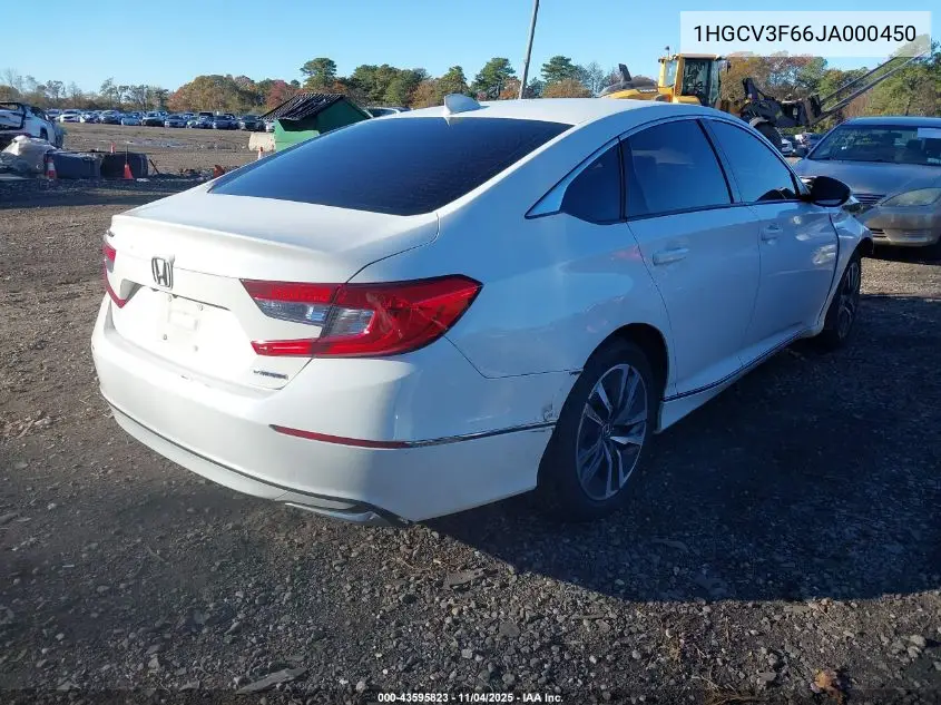 1HGCV3F66JA000450 2018 Honda Accord Hybrid Ex-L