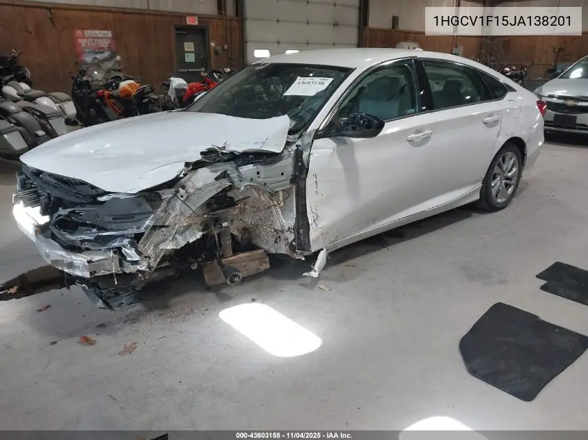 1HGCV1F15JA138201 2018 Honda Accord Lx
