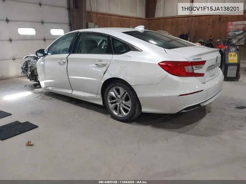 1HGCV1F15JA138201 2018 Honda Accord Lx