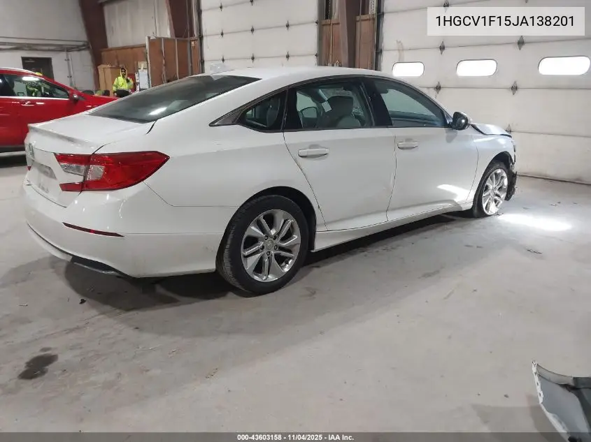 1HGCV1F15JA138201 2018 Honda Accord Lx