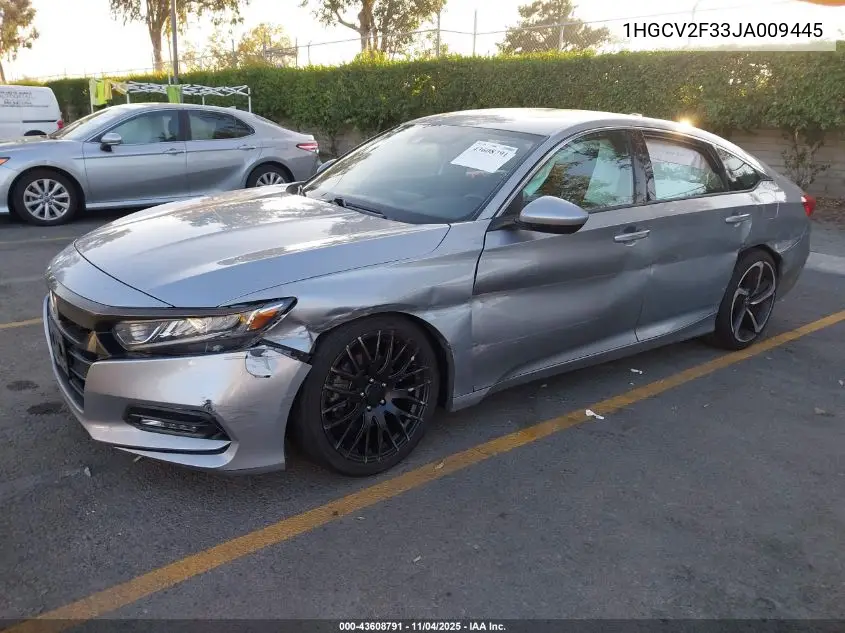 1HGCV2F33JA009445 2018 Honda Accord Sport 2.0T