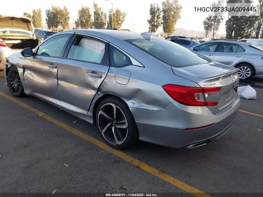 1HGCV2F33JA009445 2018 Honda Accord Sport 2.0T