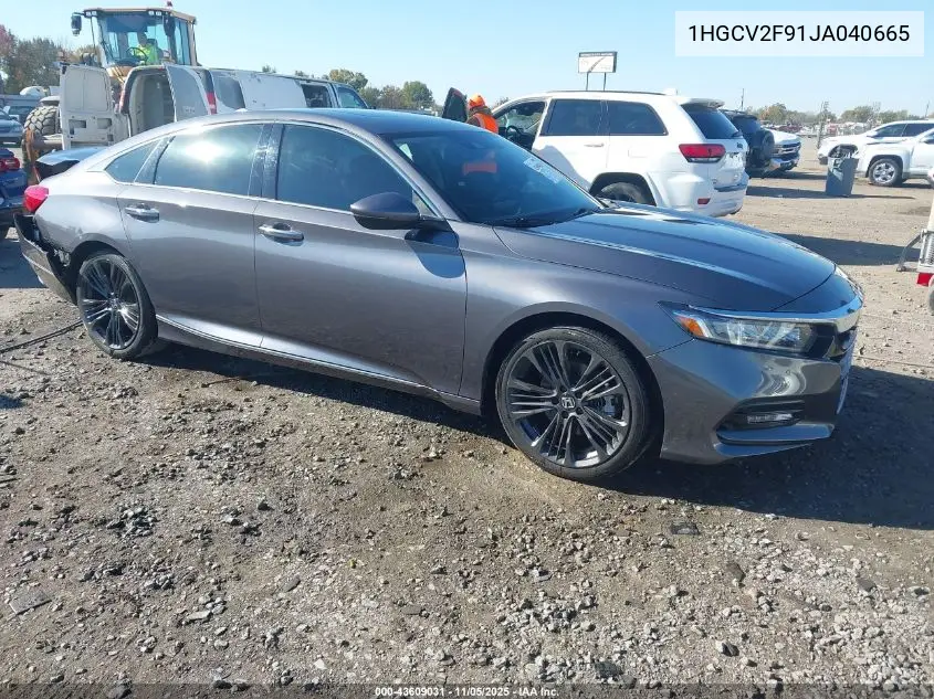1HGCV2F91JA040665 2018 Honda Accord Touring 2.0T
