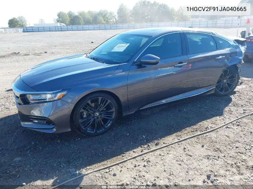 1HGCV2F91JA040665 2018 Honda Accord Touring 2.0T