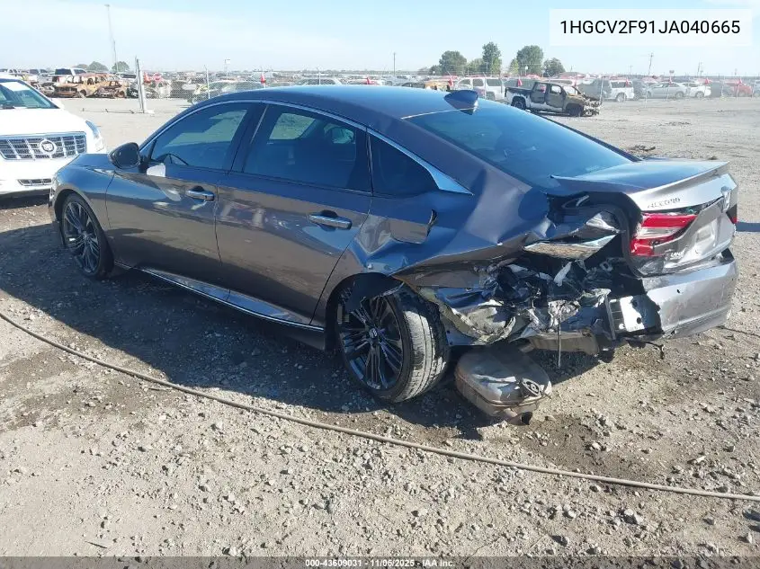 1HGCV2F91JA040665 2018 Honda Accord Touring 2.0T
