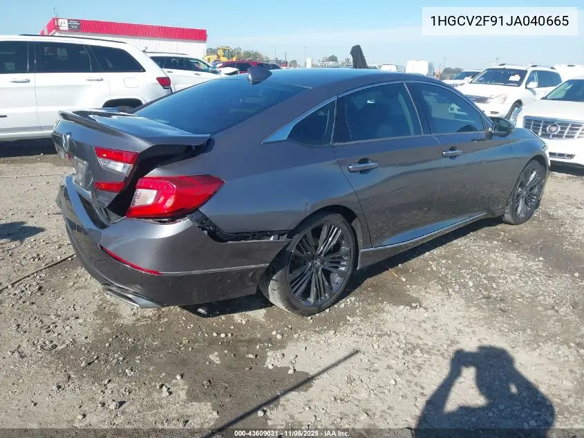 1HGCV2F91JA040665 2018 Honda Accord Touring 2.0T