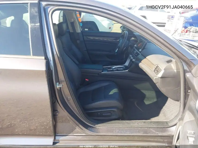 1HGCV2F91JA040665 2018 Honda Accord Touring 2.0T