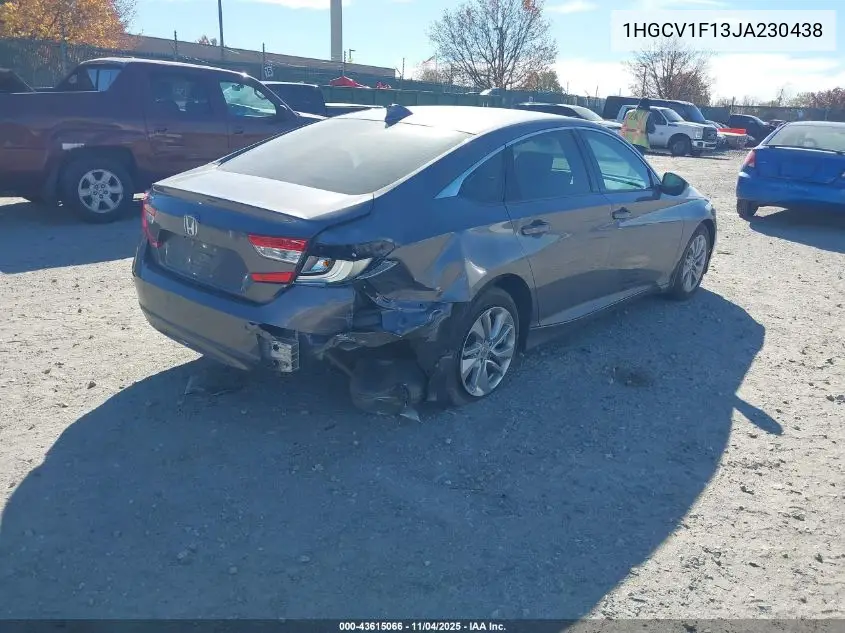 1HGCV1F13JA230438 2018 Honda Accord Lx