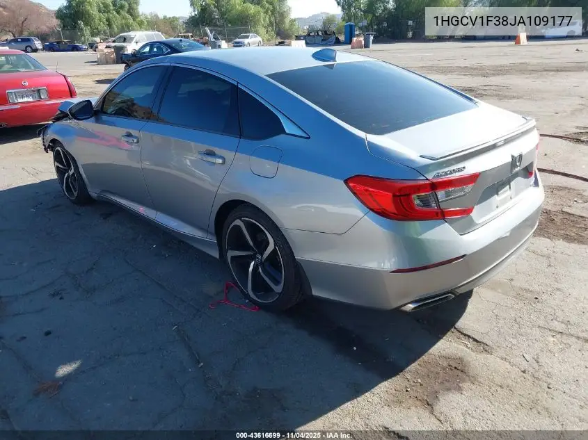 1HGCV1F38JA109177 2018 Honda Accord Sport