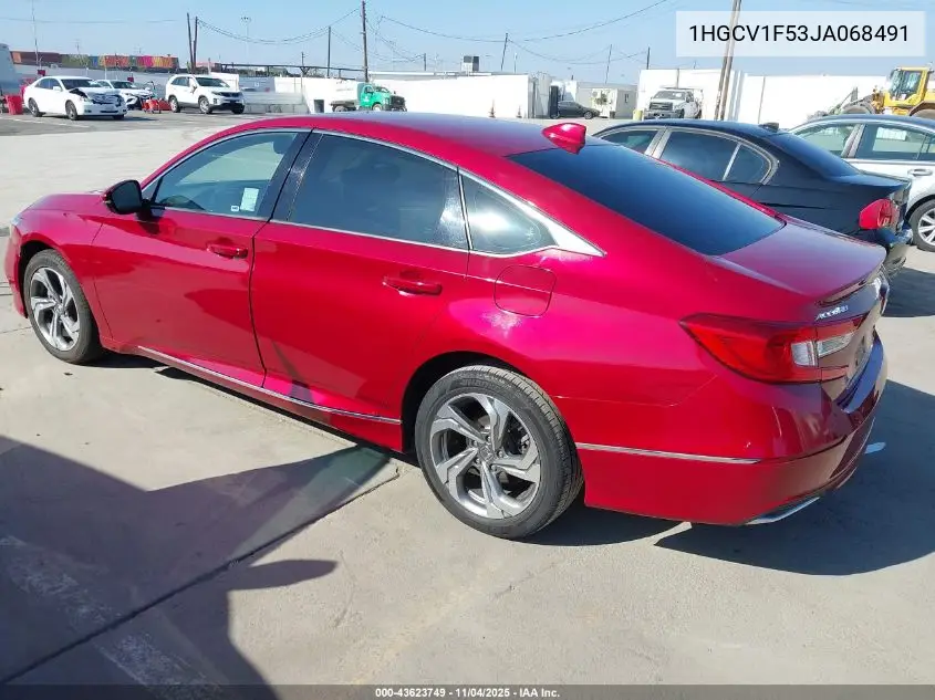1HGCV1F53JA068491 2018 Honda Accord Ex-L