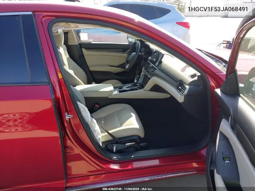 1HGCV1F53JA068491 2018 Honda Accord Ex-L