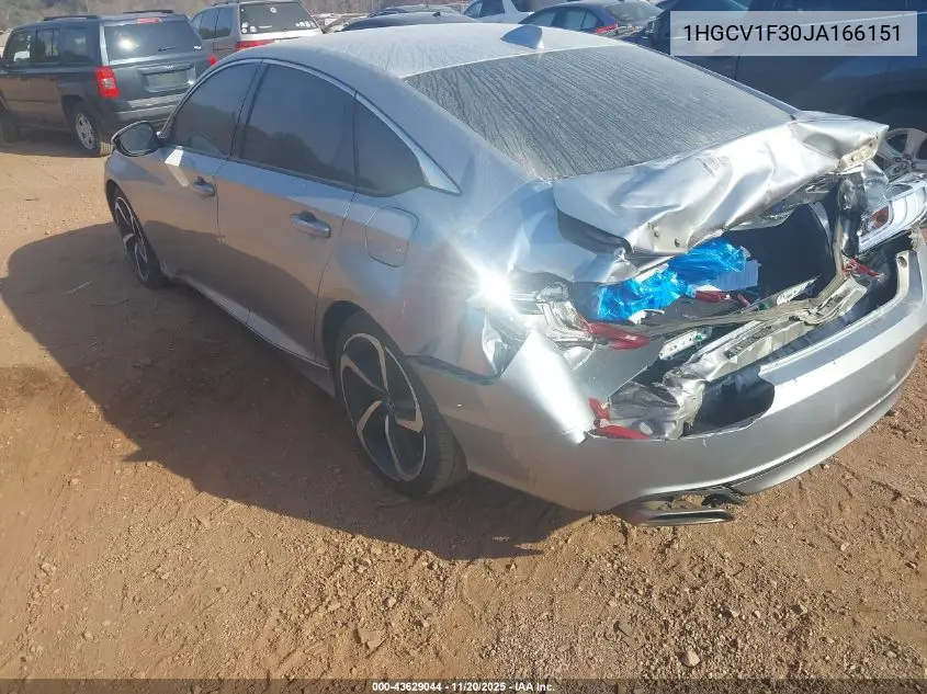 1HGCV1F30JA166151 2018 Honda Accord Sport