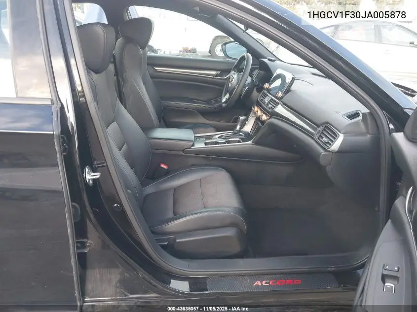 1HGCV1F30JA005878 2018 Honda Accord Sport