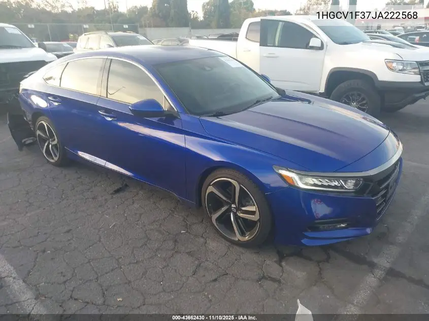 1HGCV1F37JA222568 2018 Honda Accord Sport