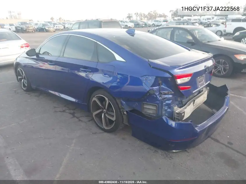 1HGCV1F37JA222568 2018 Honda Accord Sport