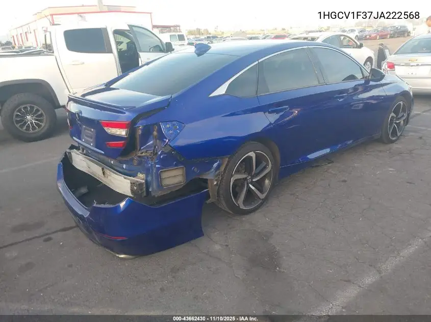 1HGCV1F37JA222568 2018 Honda Accord Sport