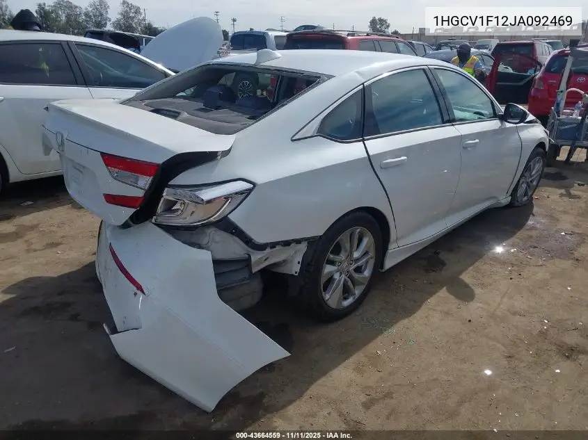 1HGCV1F12JA092469 2018 Honda Accord Lx