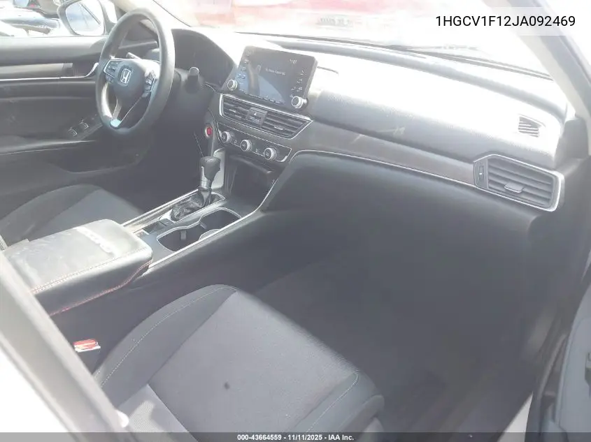 1HGCV1F12JA092469 2018 Honda Accord Lx