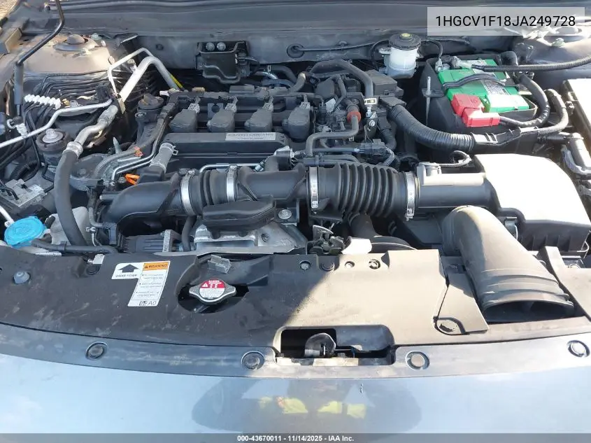 1HGCV1F18JA249728 2018 Honda Accord Lx