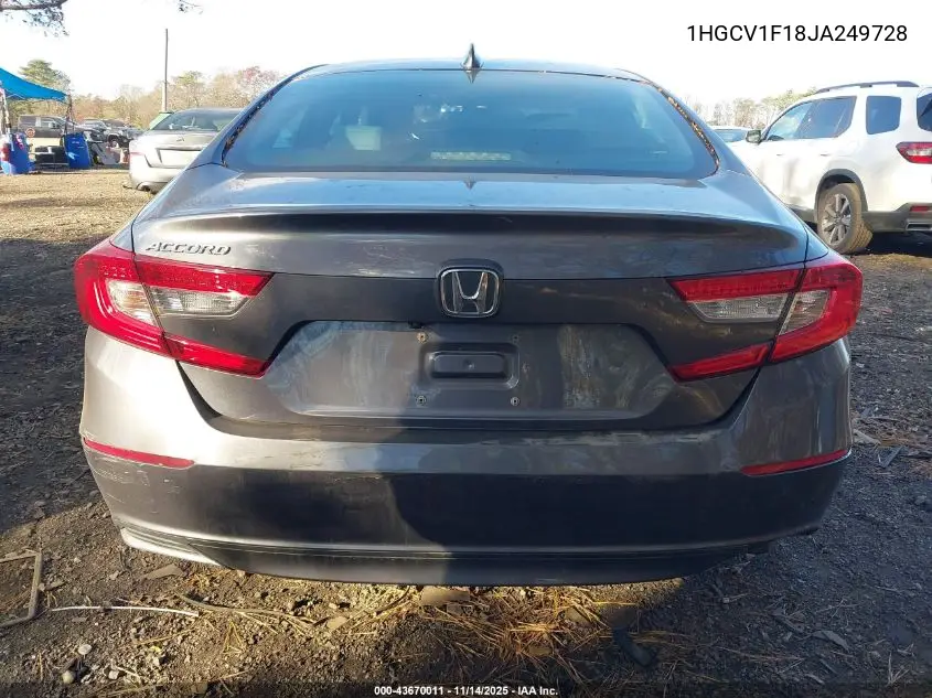 1HGCV1F18JA249728 2018 Honda Accord Lx