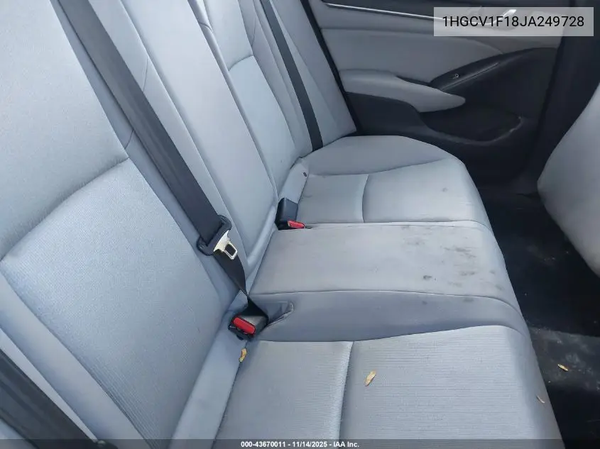 1HGCV1F18JA249728 2018 Honda Accord Lx