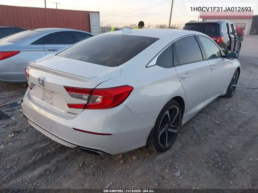 1HGCV1F31JA012693 2018 Honda Accord Sport