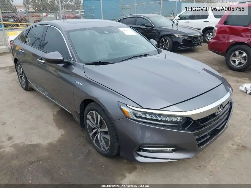 1HGCV3F96JA005755 2018 Honda Accord Hybrid Touring