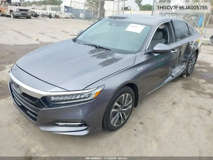 1HGCV3F96JA005755 2018 Honda Accord Hybrid Touring