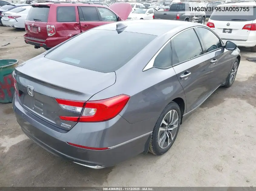 1HGCV3F96JA005755 2018 Honda Accord Hybrid Touring