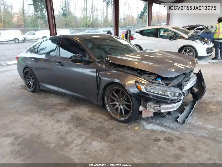 1HGCV2F65JA013975 2018 Honda Accord Ex-L 2.0T