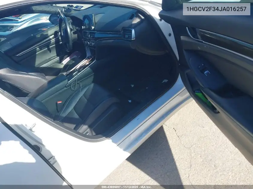 1HGCV2F34JA016257 2018 Honda Accord Sport 2.0T