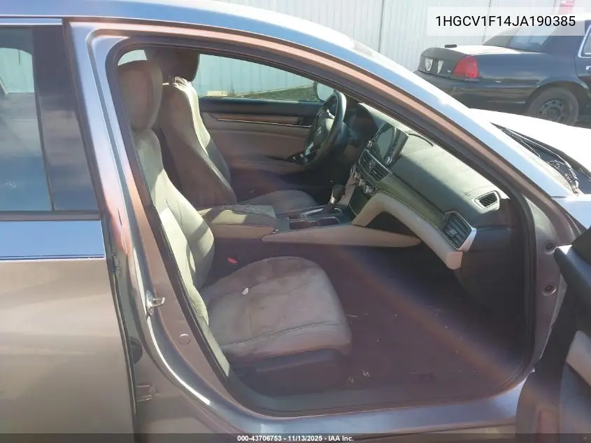 1HGCV1F14JA190385 2018 Honda Accord Lx