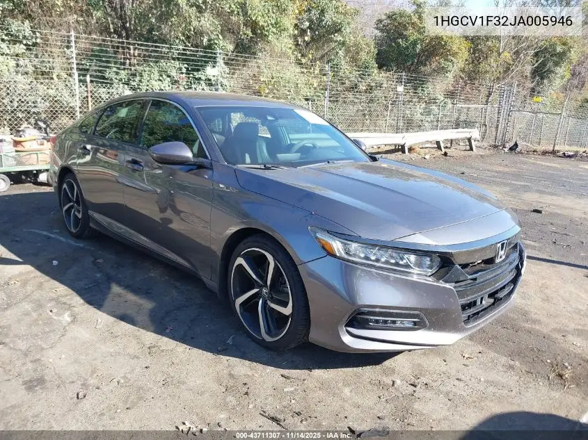 1HGCV1F32JA005946 2018 Honda Accord Sport