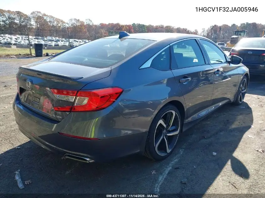1HGCV1F32JA005946 2018 Honda Accord Sport